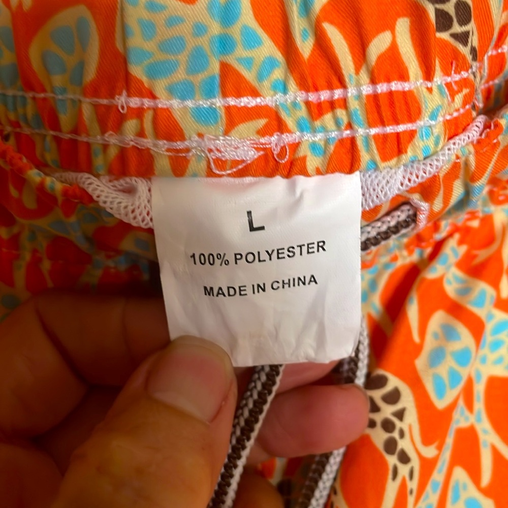 Peter Millar Vibrant Orange Patterned With Giraff… - image 8